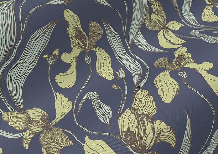 Iris, Dutch Blue - Twist&Fit Roller Blind - Image 4